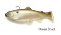6" Boot Tail (Swim Bait Trout) - Green Shad