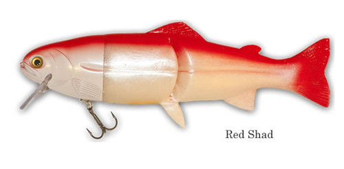 9" Hard Head Quick Snap - Red Shad