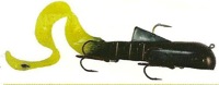 Regular Economy Dawg - Black Clear Chartreuse Glitter Tail