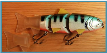 Dingo Jointed Swimbait - Blue Perch